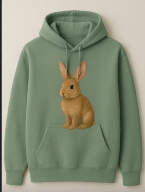 Men's Cotton GreenHooded Sweatshirt